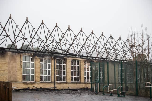 Ash Green Primary School after the fire