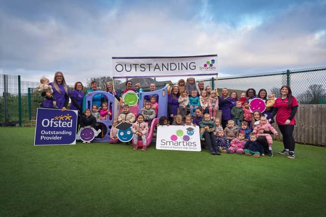 Smarties Nursery in Rastrick has been rated 'Outstanding' by Ofsted