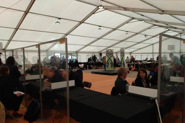 Votes from the 2023 Calderdale Council elections and parish and town council elections were counted on Friday May 5, the day after polling across the district, in a temporary marquee in Halifax. The traditional election count used to be held in the now-closed North Bridge Leisure Centre.
