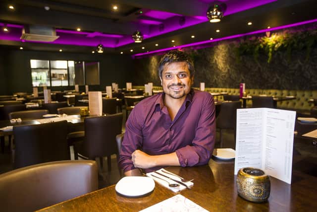 Guljar Ali, who runs Pink Pepper Indian restaurant in Mytholmroyd.