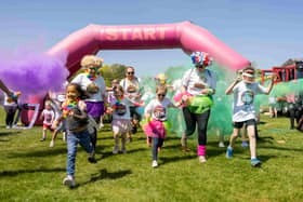 Start of Forget Me Not's 2023 Colour Run