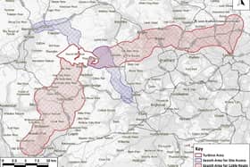 "Cable corridors" and connection points for energy produced by Calderdale Energy Park, if it is given permission to develop the giant wind farm, would stretch to Rochdale, Bradford and Leeds, according to the Energy Impact Assessment with the scheme