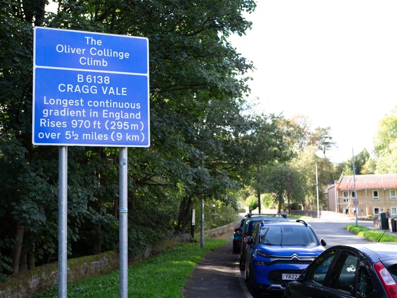 The start of the longest continuous gradient in England.