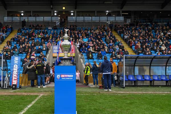 Halifax Panthers will welcome St Helens to The Shay in the last 16 of the Challenge Cup