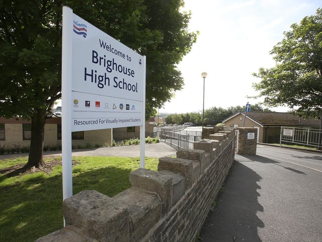 Brighouse High School has an Attainment 8 score of 43.4. Percentage of pupils achieving grades 5 or above in English and maths GCSEs: 37.7%.