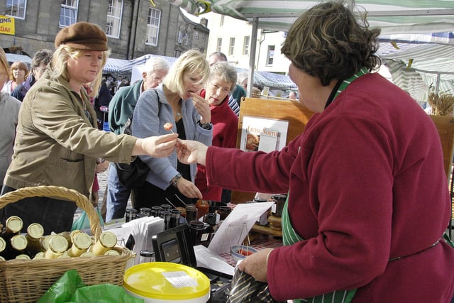 Plenty of stallholders are happy to let visitors sample their wares before purchasing.