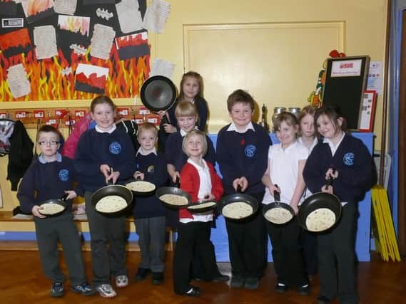 St Andrew's pancakes at Christian Crackers in 2009