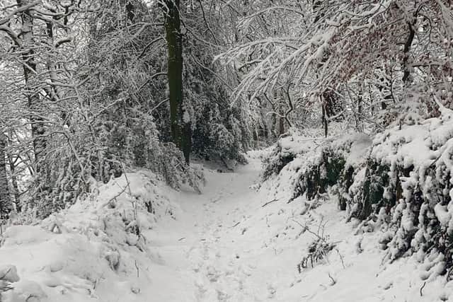Previous snowfall at Hardcastle Crags