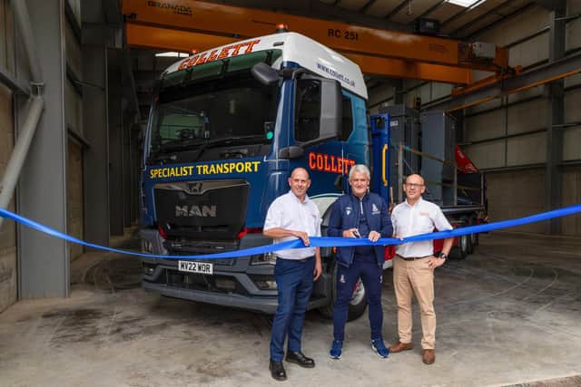 To launch their new state-of-the-art facility, Collett was joined by Bradford City Football Club manager Mark Hughes to cut the ribbon along with Mick Harland, Sales Director and David Collett, Managing Director.