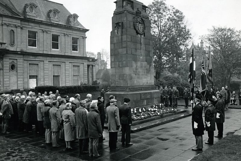 Remembrance at the Halifax cenotaph in 1987.