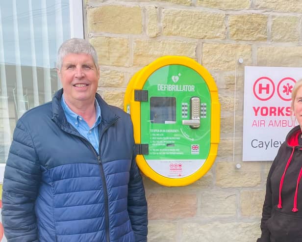 The installation of the public defibrillator was supported by cardiac arrest survivor, Neil Davidson, and his Community CPR Fund.