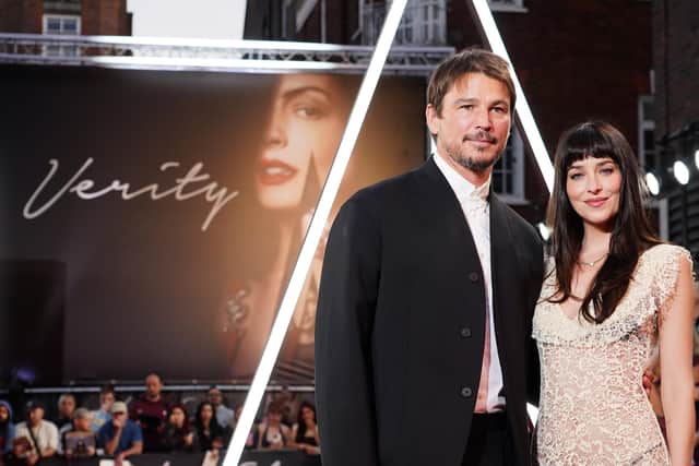 Josh Hartnett and Dakota Johnson attending the UK gala screening of Verity, at the Curzon Mayfair in central London. Photo: Ian West/PA Wire.