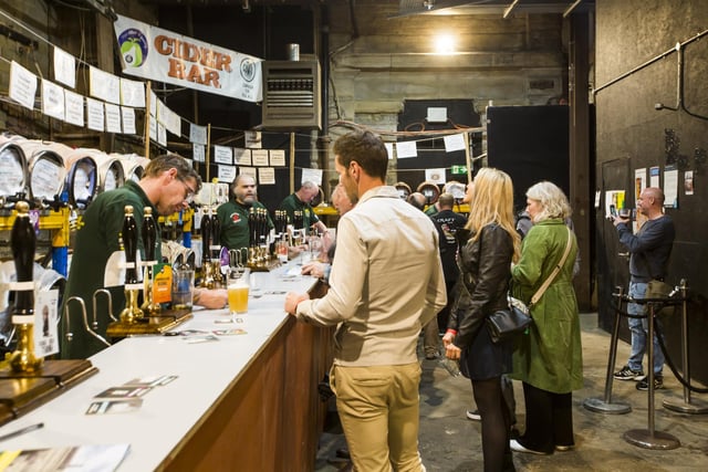 CAMRA beer and cider festival at Viaduct Theatre, Dean Clough.