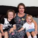 Brighouse mum Lauren Lee doing a head shave to raise awareness and funds, as her son has Alopecia. Pictured with her children Killian and Ada Brigg