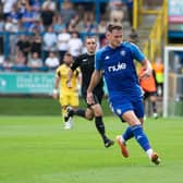 Actions from FC Halifax town v Southend at the Shay. Pictured is Rob Harker