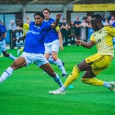 Action from Town's clash at Wealdstone earlier this season. Photo: Marcus Branston
