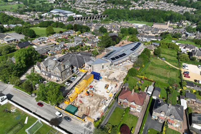 A recent drone image of the Big Build site