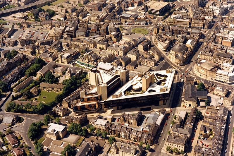Halifax Town Centre from above in 1994.