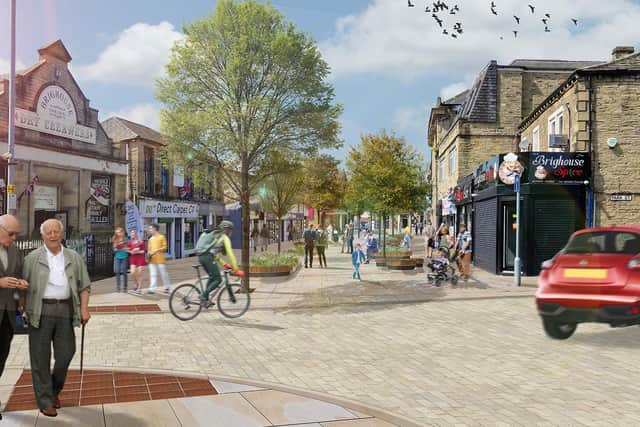 Visualisations showing how Bethel Street could look following the Brighouse Deal plans.