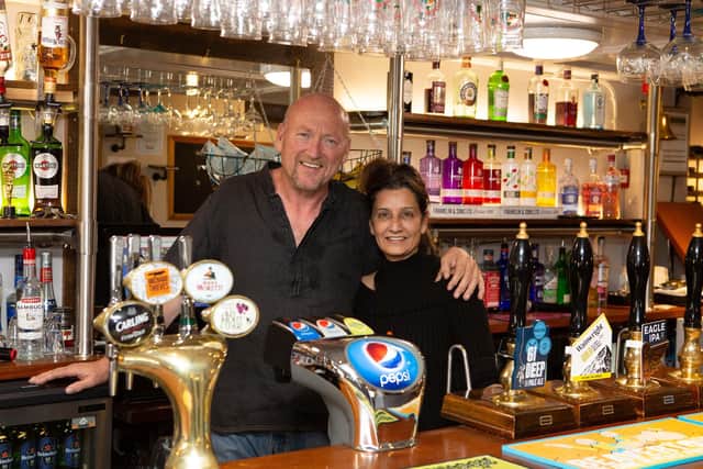 Jan Bostock and his wife Arati have taken over the Griffin pub after several years living in India where Jan played the villain in several Bollywood movies