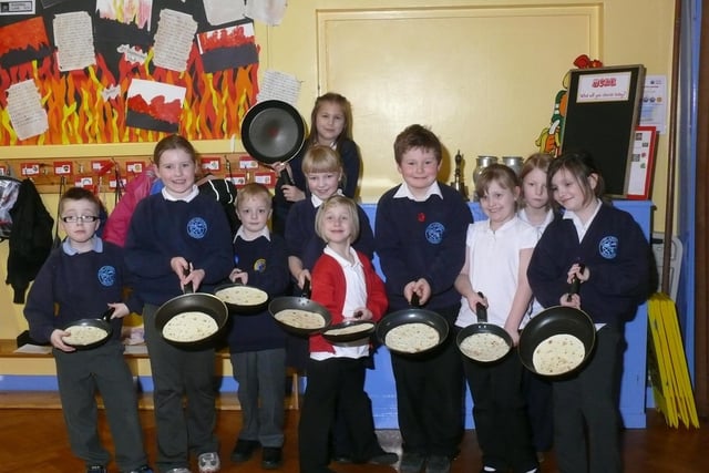 Pancakes at St Andrew's back in 2009.