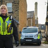 Catherine (SARAH LANCASHIRE) Filming has begun on the third series of Happy Valley. Picture: BBC/Lookout Point/Matt Squire
