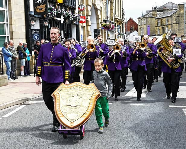 Brighouse and Rastrick Band at the March and Hymn Tune Contest. Picture: Gordon Ratcliffe