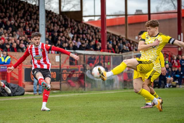 Action from last season's semi-final at Moss Lane