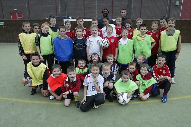 Northowram Junior Football Club at their soccer coaching held at North Bridge Leisure Centre in 2006