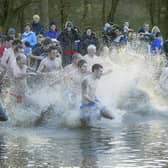 New Year Swim at Lee Dam, Lumbutts, Todmorden back in 2008