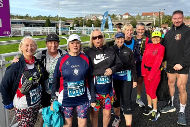 Stainland Lions' runners at the MBNA Chester Metric Marathon.