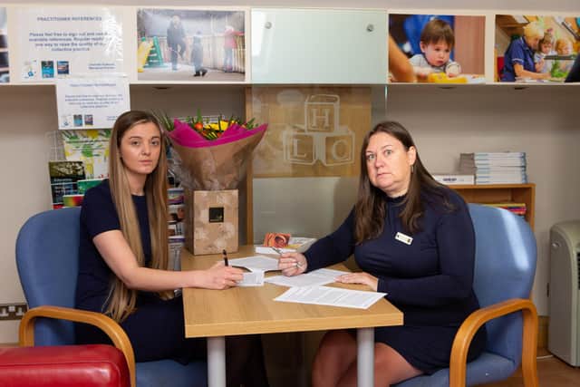 Hipperholme and Lightcliffe Day Nursery's Managing Director Charlotte Roebuck - right - and early years teacher Alice Imeson are challenging Ofsted's recent Inadequate rating