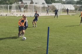 FC Halifax Town in training. Tylor Golden