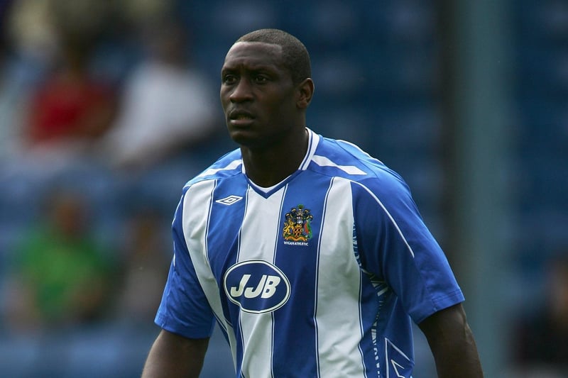 Emile Heskey, who went on to play for Liverpool and England, was part of the Wigan team in their pre-season friendly at The Shay