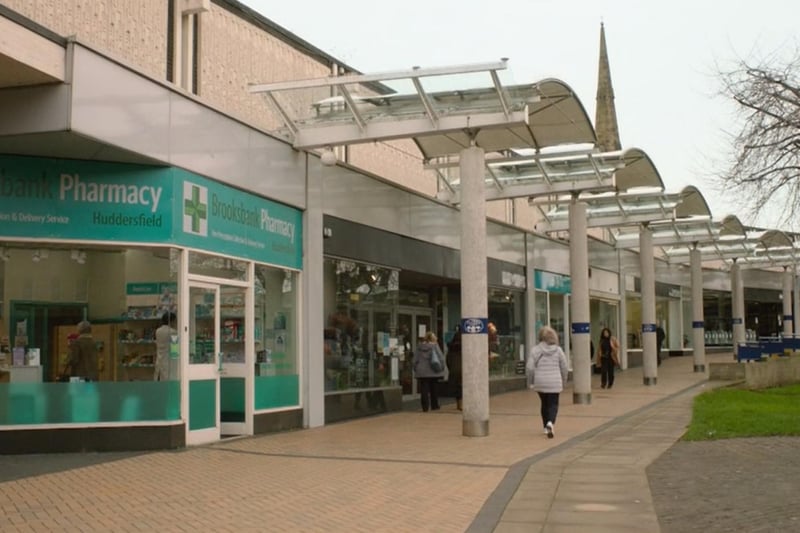 The Piazza Centre in Huddersfield is home to the second location of Brooksbank Pharmacy and first appeared in episode two. Picture: BBC
