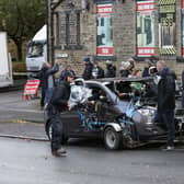 Happy Valley filming in Richmond Road, Halifax back in 2015 for the second series.