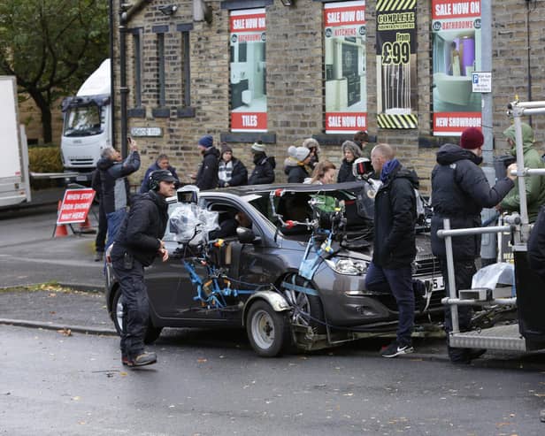 Happy Valley filming in Richmond Road, Halifax back in 2015 for the second series.
