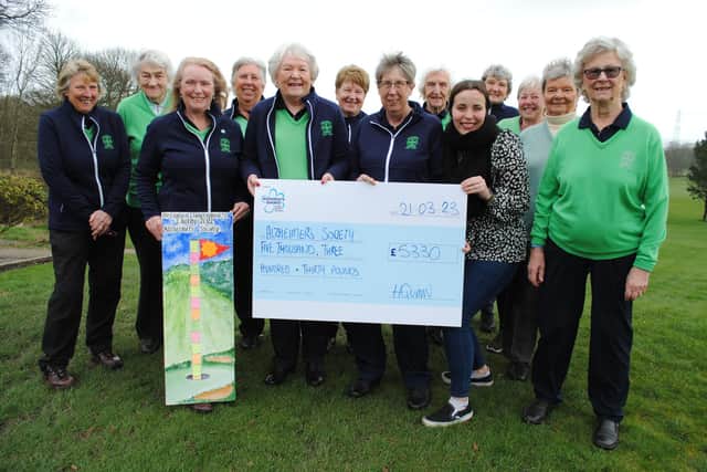 Men’s Captain Andy Tattersall and Lady Captain Linda Marshall, of Queensbury Golf Club, decided to support the charity as they both have personal experience of the devastating illness.