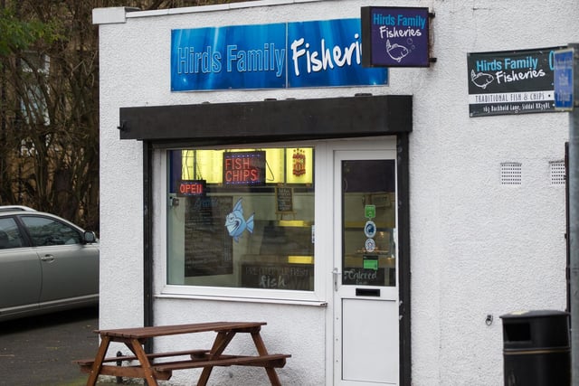 Hirds family fisheries, Backhold Lane, Siddal. Rating: 4.7/5 (based on 304 google reviews). "Great fish & chips and large selection of fried food and home made pies."