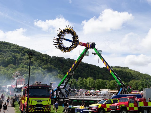Fun fair at Todmorden Carnival.