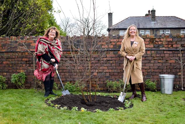 Virginia Lloyd & Alison Harwood Planting the Tree of Trees