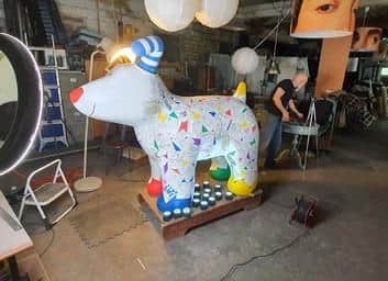 NaughtOne in Elland successfully bid for a Snowdogs Support Life sculpture - before donating it back to The Kirkwood Hospice, which organised the event.