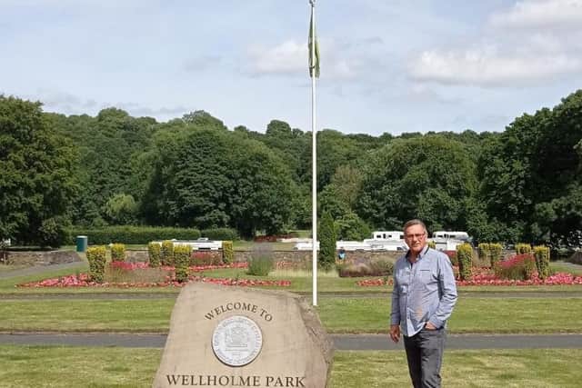 Craig Whittaker MP at Wellholme Park in Brighouse