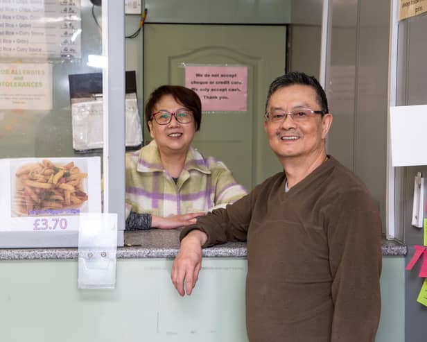 Owners Raymond and May Poon are retiring and handing over the Chinese takeaway to new owners