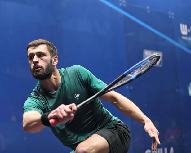 Queens number one George Parker. Pic: PSA