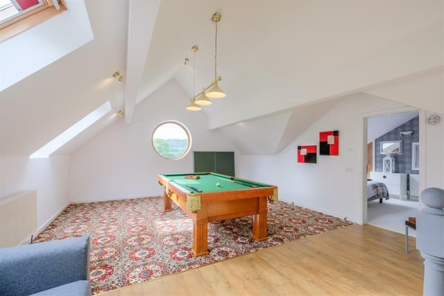 The games room is versatile space, ideal for a number of different uses.