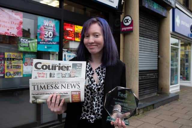 Todmorden teenager was recently named News Deliverer of the Year in a national competition. The winner is Ella Gregory at Todmorden News