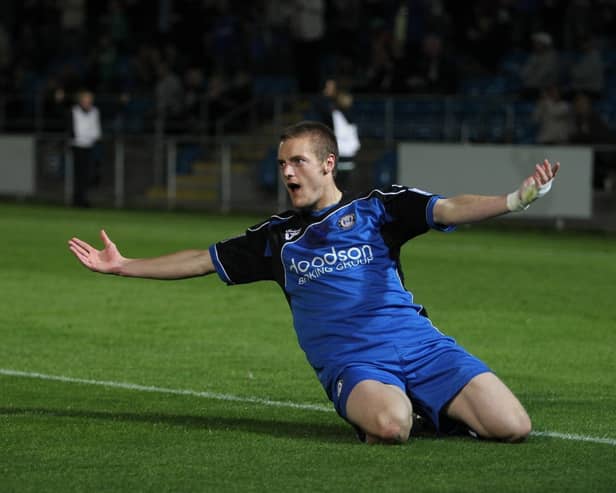 Jamie Vardy in action for Halifax in 2011. Picture: Bruce Fitzgerald. 