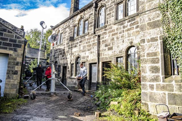Filming in Heptonstall for The Gallows Pole TV drama in October 2021. Picture Tony Johnson