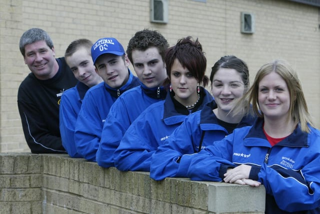 Sixth form students at Brooksbank, Elland, in 2005, who recieved the Community Sports Award. From the left: Sam Crossley, Scott Morton, Tom Bartle, Abbie Roberts, Rebecca Townend and Gemma Sweeney.